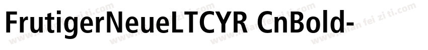 FrutigerNeueLTCYR CnBold字体转换